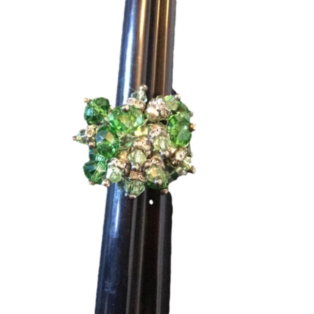 NEW Adjustable Green Ring